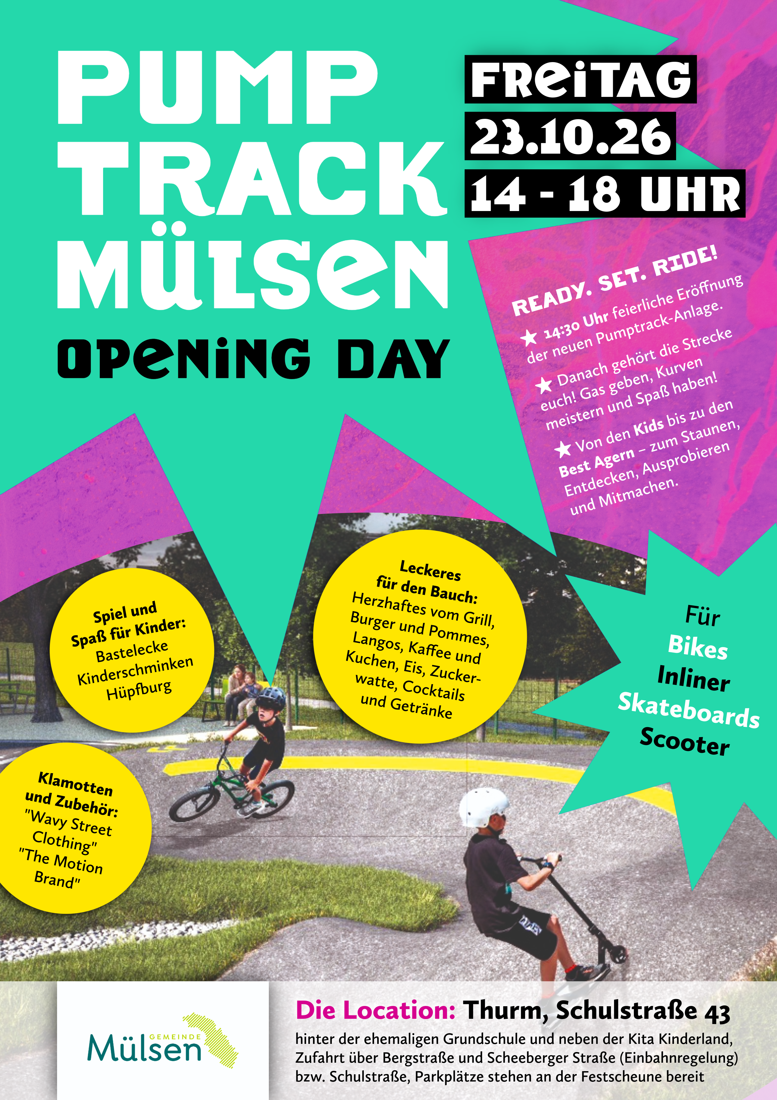 Plakat Er&ouml;ffnung Pumptrack